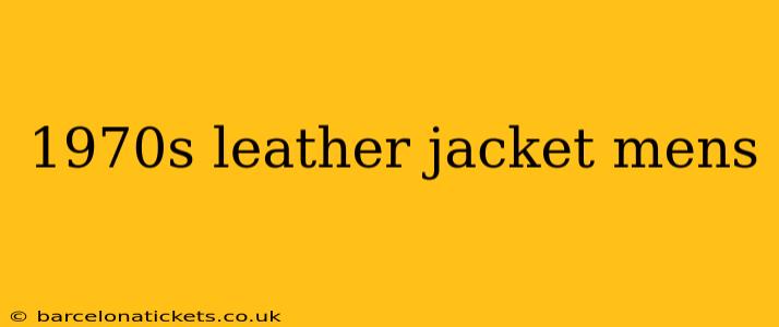 1970s leather jacket mens