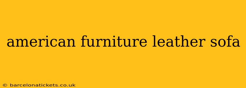 american furniture leather sofa