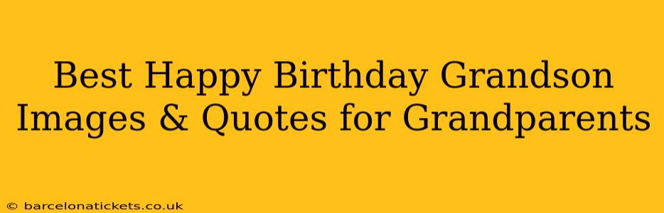 Best Happy Birthday Grandson Images & Quotes for Grandparents