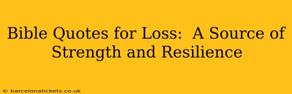 Bible Quotes for Loss:  A Source of Strength and Resilience