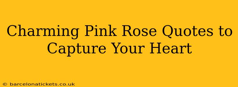 Charming Pink Rose Quotes to Capture Your Heart