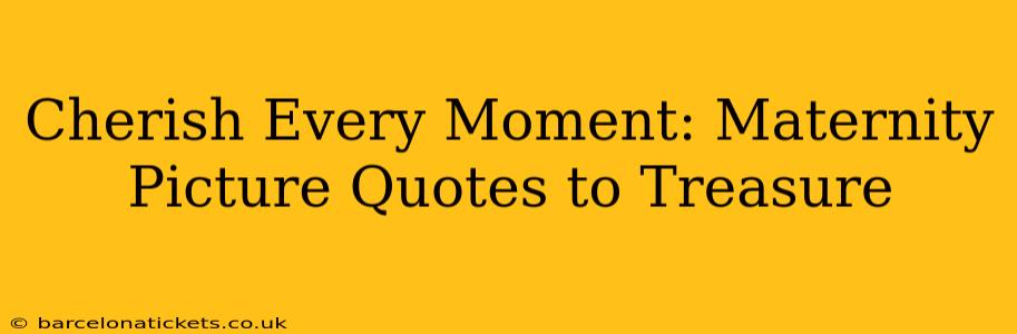Cherish Every Moment: Maternity Picture Quotes to Treasure