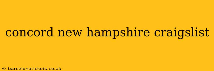 concord new hampshire craigslist