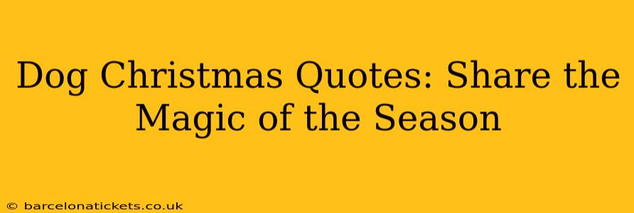 Dog Christmas Quotes: Share the Magic of the Season