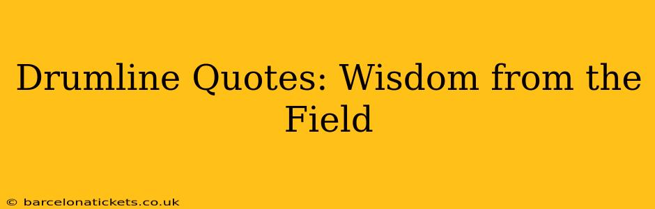 Drumline Quotes: Wisdom from the Field
