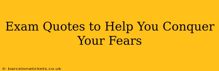 Exam Quotes to Help You Conquer Your Fears