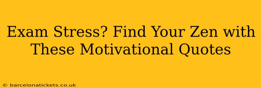 Exam Stress? Find Your Zen with These Motivational Quotes