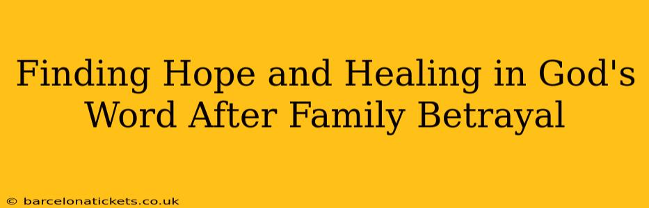 Finding Hope and Healing in God's Word After Family Betrayal