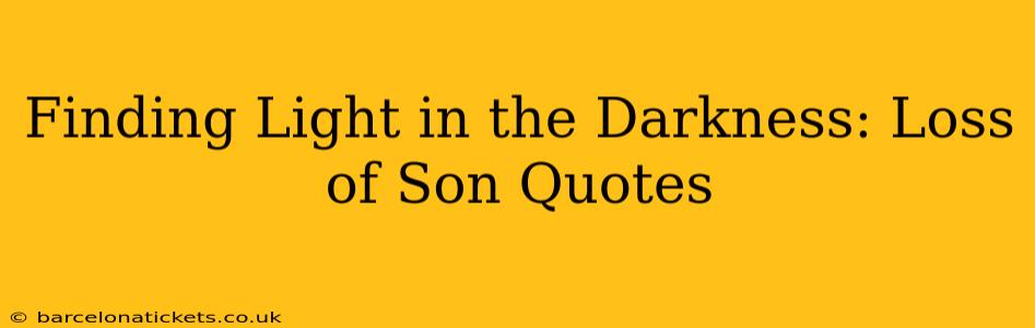 Finding Light in the Darkness: Loss of Son Quotes
