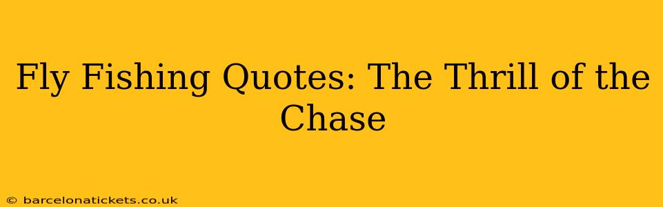 Fly Fishing Quotes: The Thrill of the Chase
