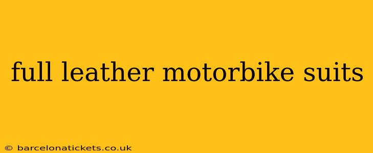 full leather motorbike suits