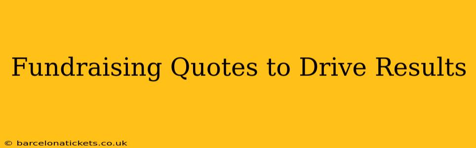 Fundraising Quotes to Drive Results