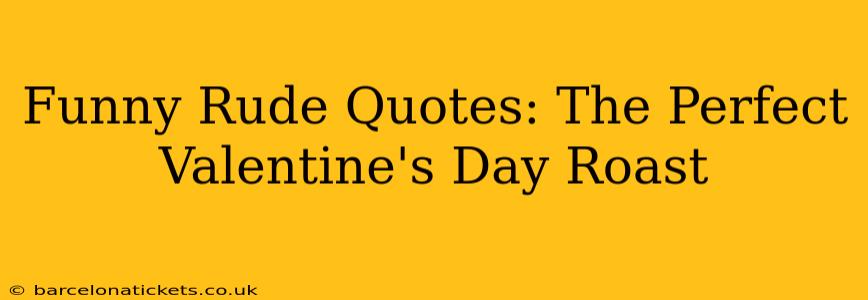 Funny Rude Quotes: The Perfect Valentine's Day Roast