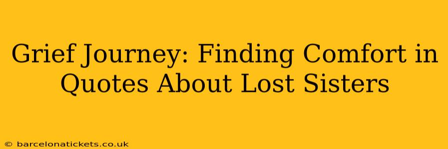Grief Journey: Finding Comfort in Quotes About Lost Sisters