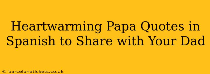 Heartwarming Papa Quotes in Spanish to Share with Your Dad