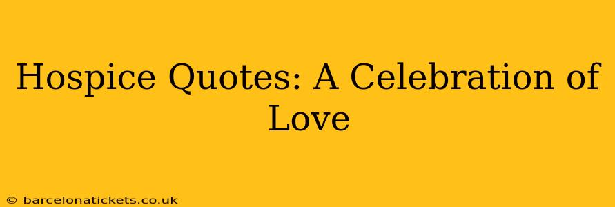 Hospice Quotes: A Celebration of Love