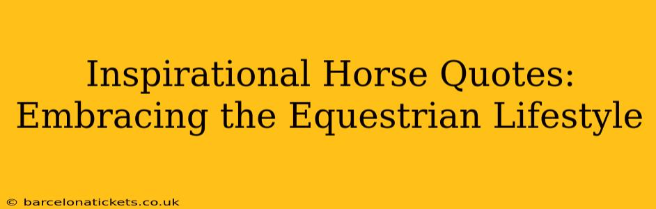 Inspirational Horse Quotes: Embracing the Equestrian Lifestyle
