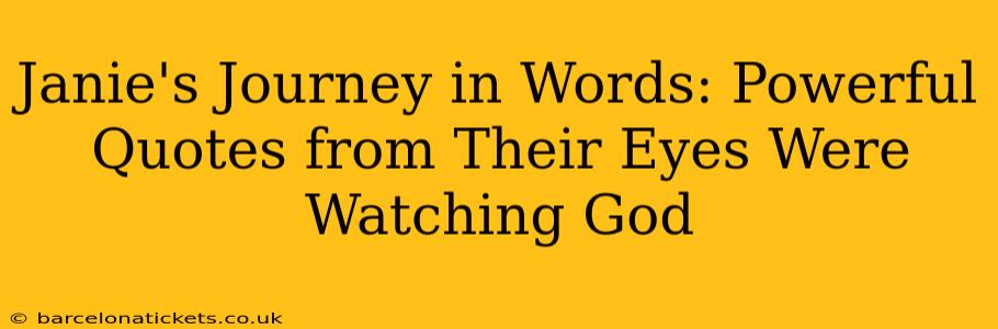 Janie's Journey in Words: Powerful Quotes from Their Eyes Were Watching God