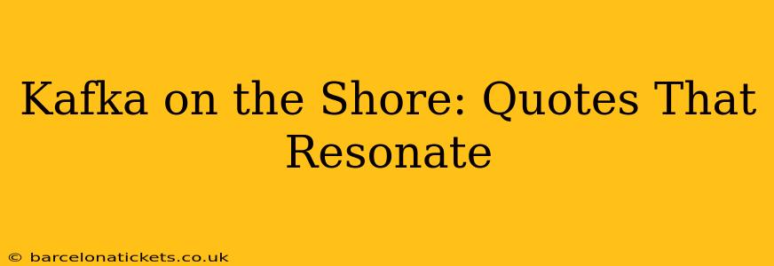 Kafka on the Shore: Quotes That Resonate