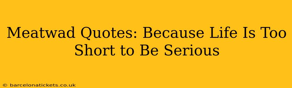 Meatwad Quotes: Because Life Is Too Short to Be Serious
