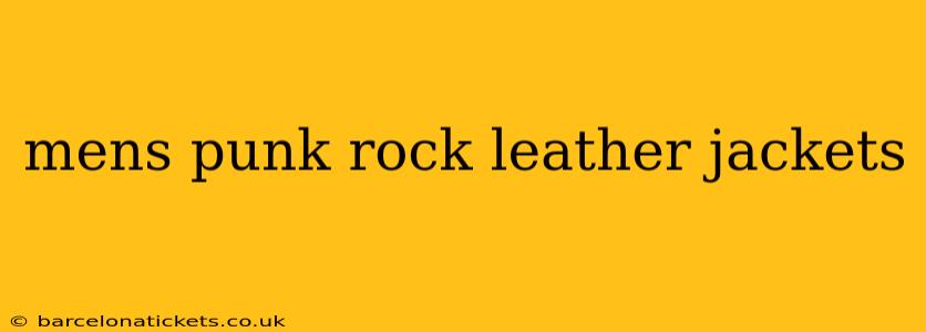 mens punk rock leather jackets