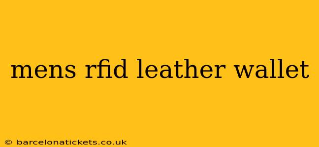 mens rfid leather wallet