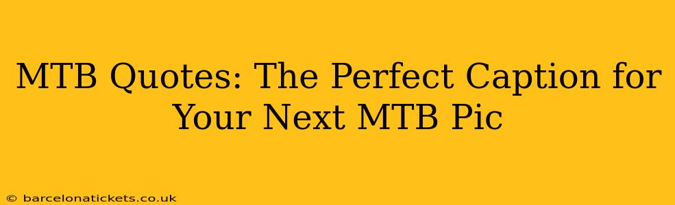 MTB Quotes: The Perfect Caption for Your Next MTB Pic