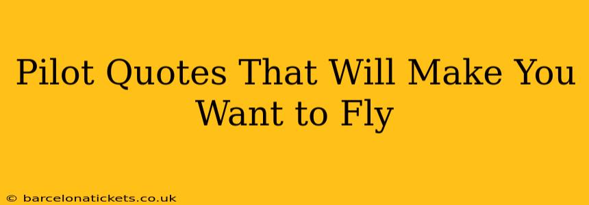 Pilot Quotes That Will Make You Want to Fly