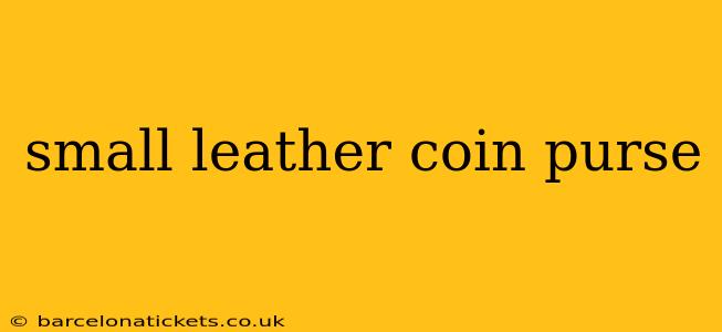 small leather coin purse