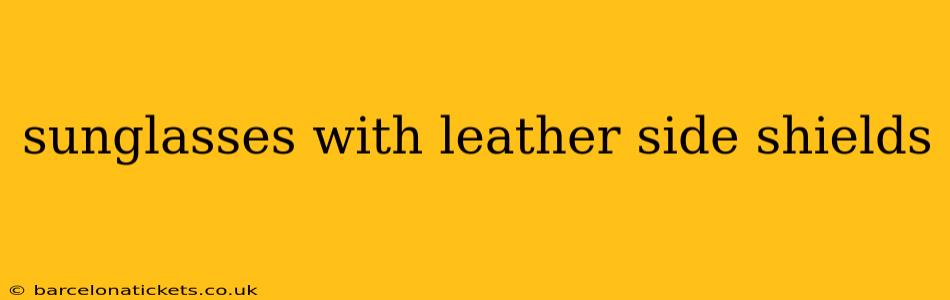 sunglasses with leather side shields