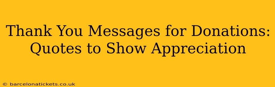 Thank You Messages for Donations: Quotes to Show Appreciation