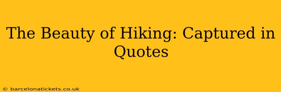 The Beauty of Hiking: Captured in Quotes