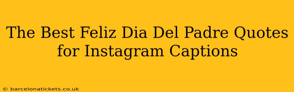 The Best Feliz Dia Del Padre Quotes for Instagram Captions