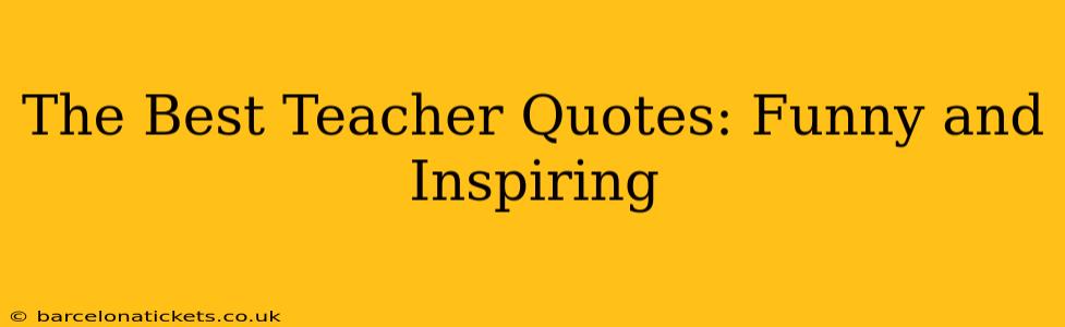 The Best Teacher Quotes: Funny and Inspiring