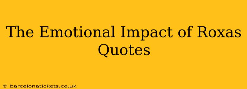 The Emotional Impact of Roxas Quotes