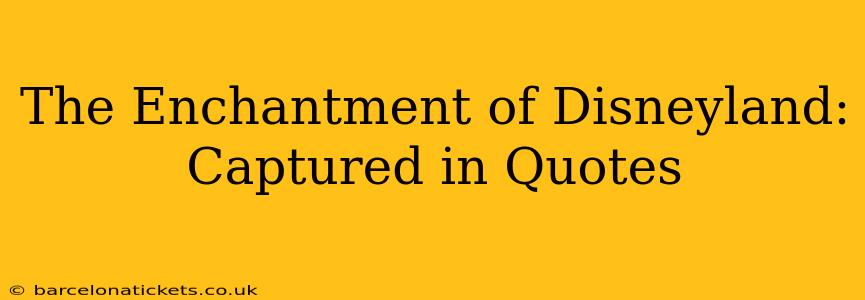 The Enchantment of Disneyland: Captured in Quotes