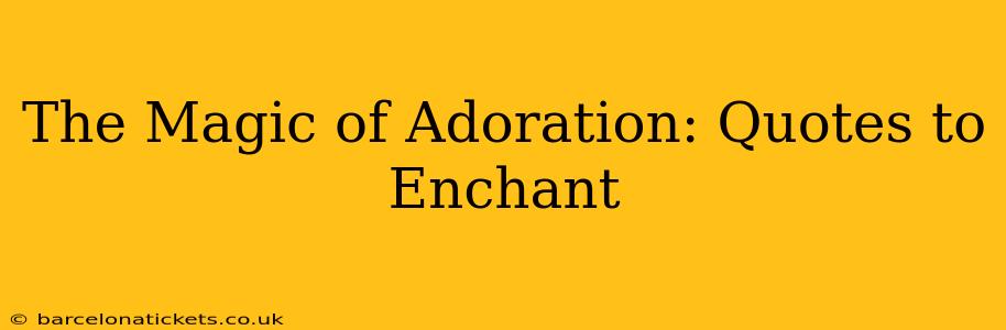 The Magic of Adoration: Quotes to Enchant