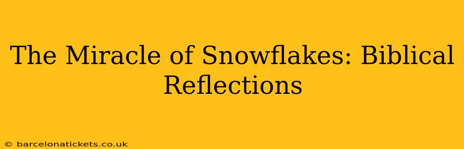 The Miracle of Snowflakes: Biblical Reflections