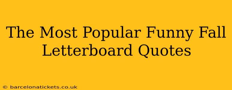 The Most Popular Funny Fall Letterboard Quotes
