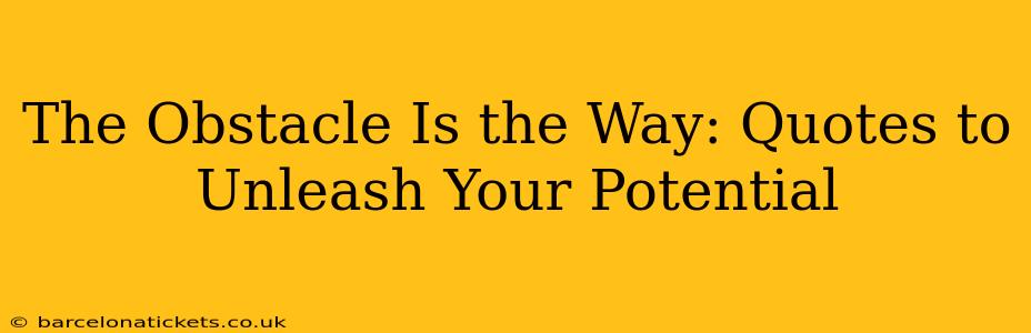 The Obstacle Is the Way: Quotes to Unleash Your Potential