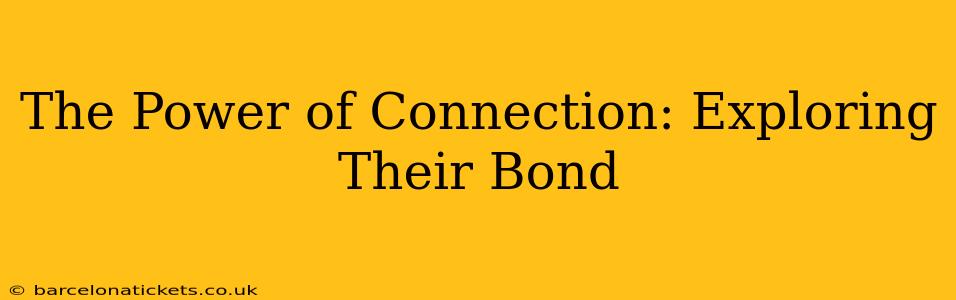 The Power of Connection: Exploring Their Bond