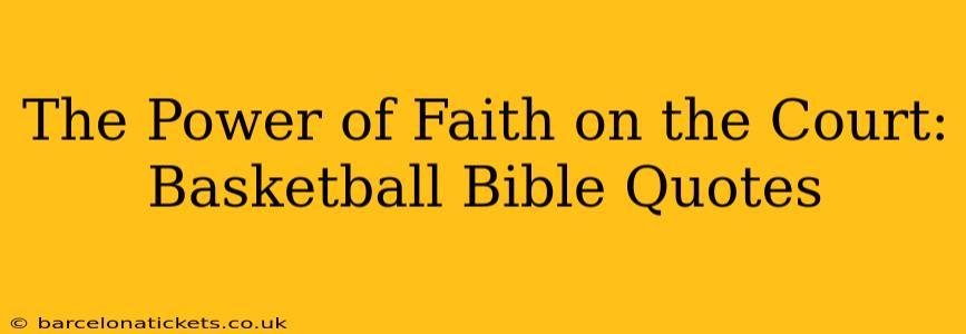 The Power of Faith on the Court: Basketball Bible Quotes