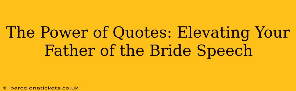The Power of Quotes: Elevating Your Father of the Bride Speech