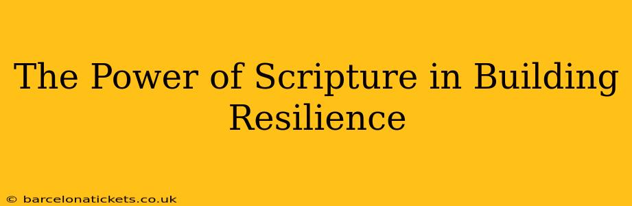 The Power of Scripture in Building Resilience