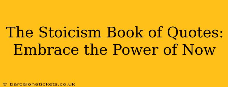 The Stoicism Book of Quotes:  Embrace the Power of Now