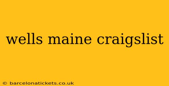 wells maine craigslist