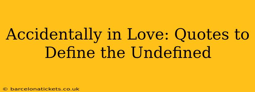 Accidentally in Love: Quotes to Define the Undefined