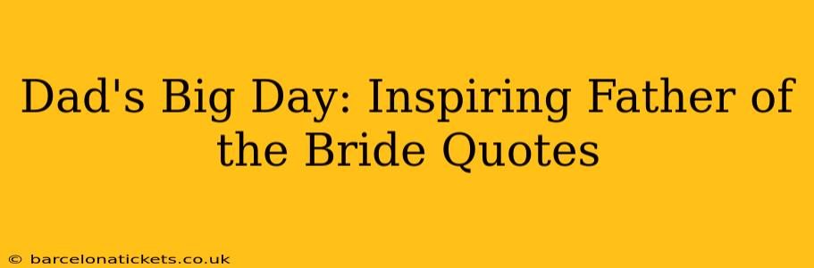 Dad's Big Day: Inspiring Father of the Bride Quotes