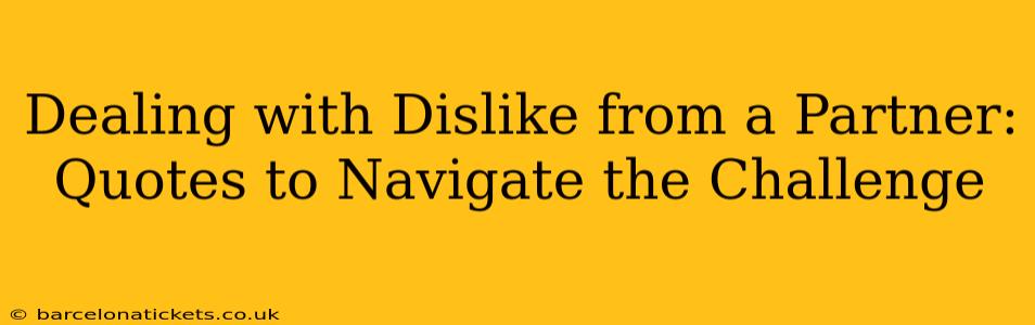 Dealing with Dislike from a Partner: Quotes to Navigate the Challenge