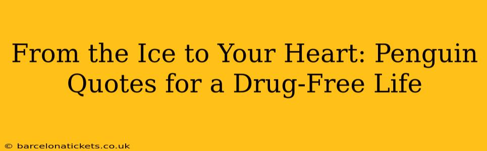 From the Ice to Your Heart: Penguin Quotes for a Drug-Free Life